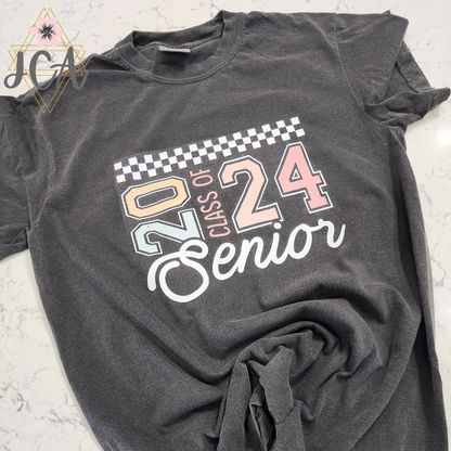 Retro Class Of 2024 Comfort Color Shirt