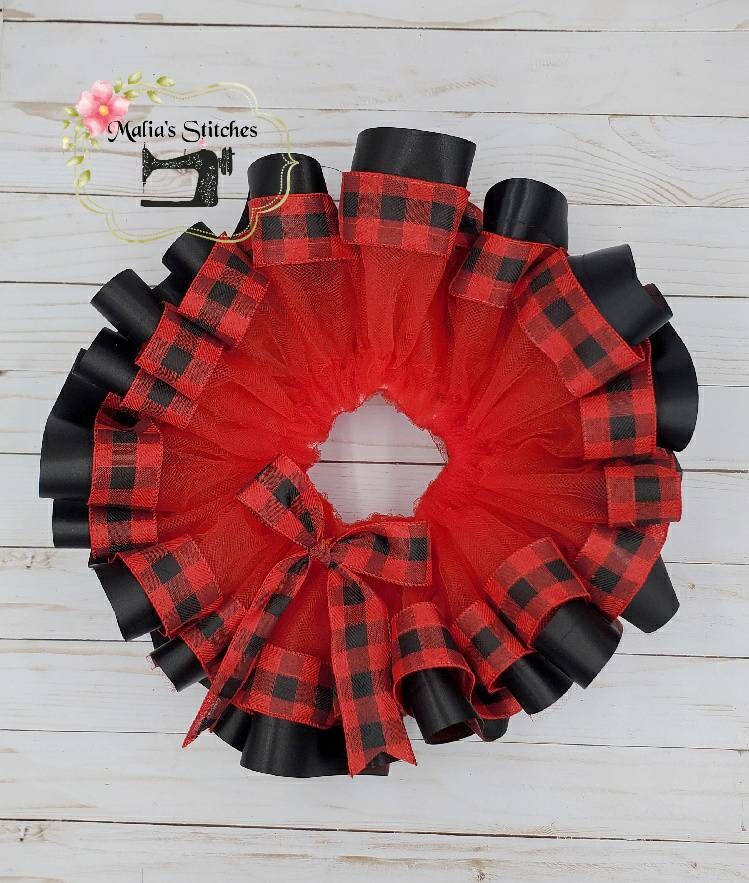 Buffalo plaid Christmas Tutu for Dance, Ballet, or Parties