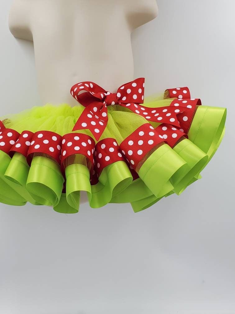 Green Christmas Tutu for Dance, Ballet, or Parties