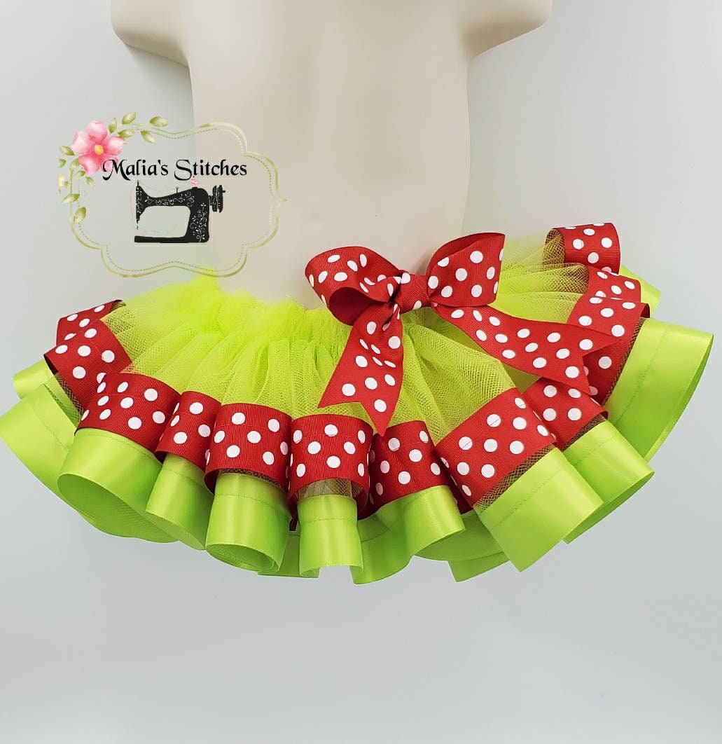 Green Christmas Tutu for Dance, Ballet, or Parties