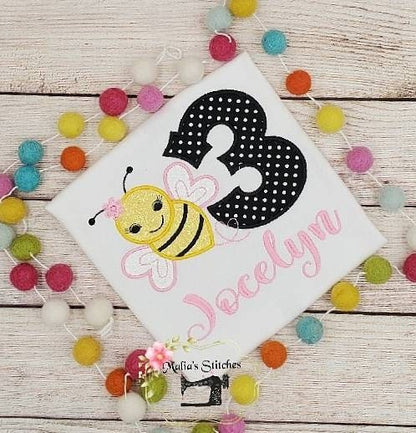 Bumble Bee Birthday Shirt