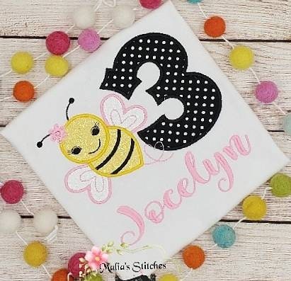 Bumble Bee Birthday Shirt