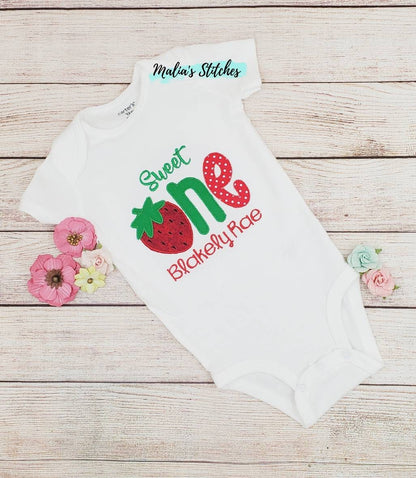 Sweet One Strawberry Birthday Shirt