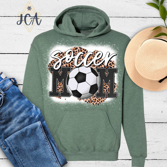 Soccer Mom Bleached Hoodie