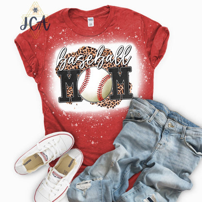 Baseball Mom Bleached Shirt