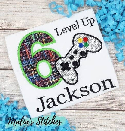 Gamer Level Up Birthday Shirt