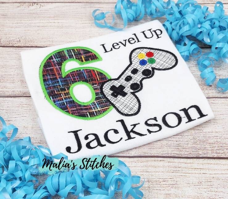 Gamer Level Up Birthday Shirt