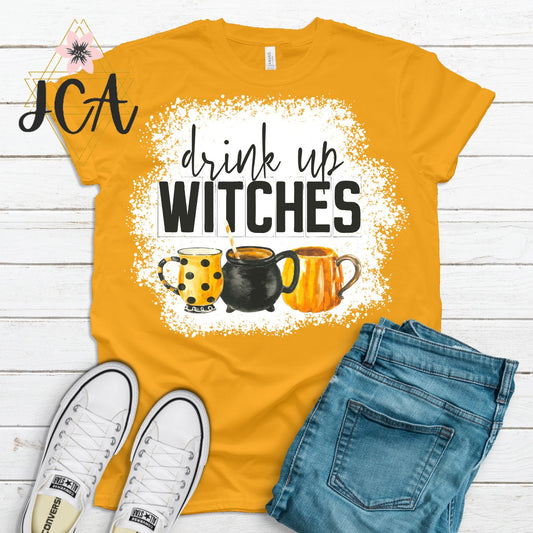 Drink Up Witches Bleached Shirts