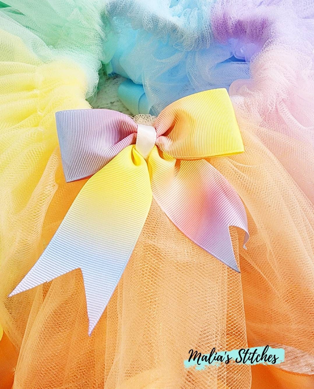 Pastel Rainbow Tutu for Dance, Ballet, or Parties