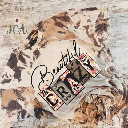 Crazy Beautiful Cowhide Bleached Shirt