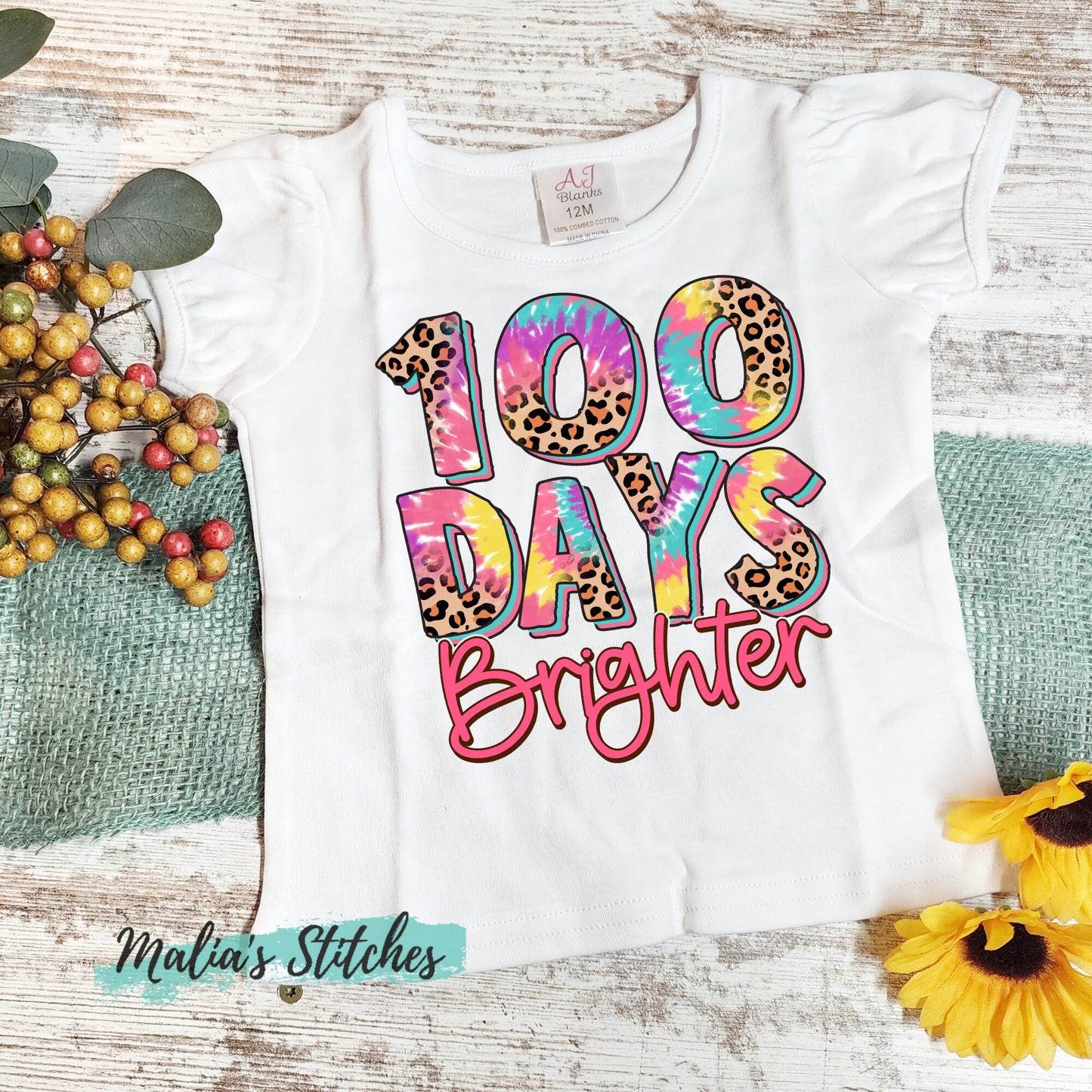 100 Days Brighter 100th Day Of School Shirt