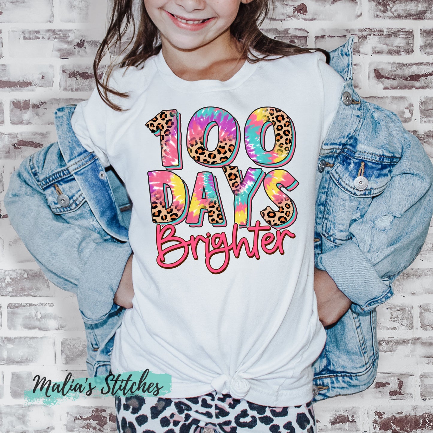 100 Days Brighter 100th Day Of School Shirt