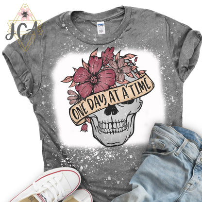 One Day At A Time Bleached Shirt