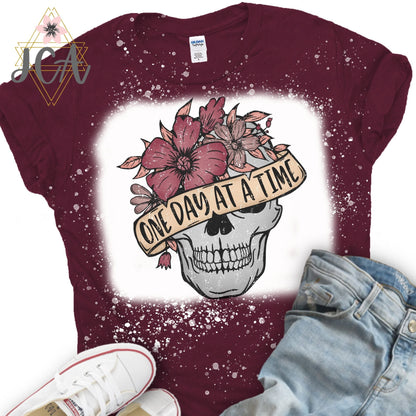 One Day At A Time Bleached Shirt