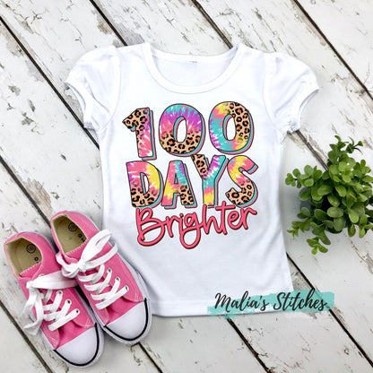 100 Days Brighter 100th Day Of School Shirt