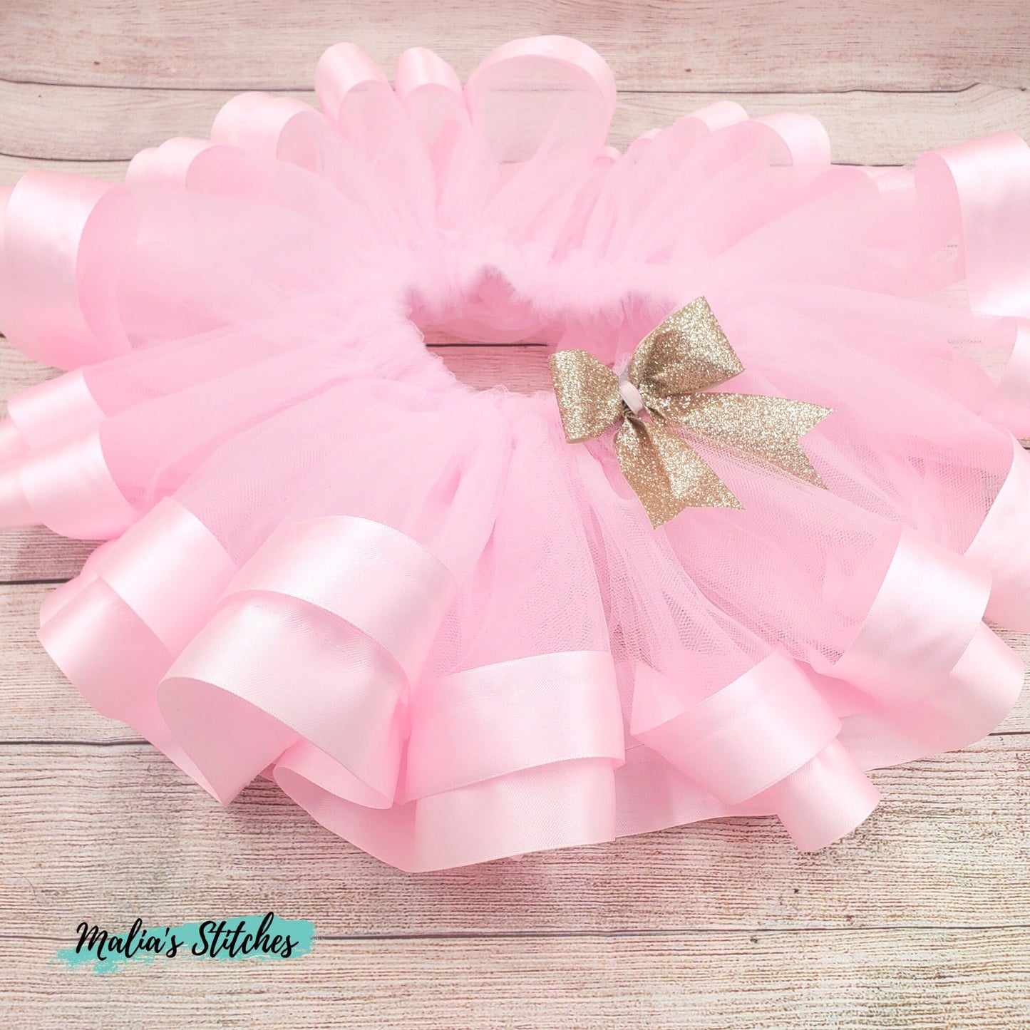 Pink and Gold Tutu for Dance, Ballet, or Parties