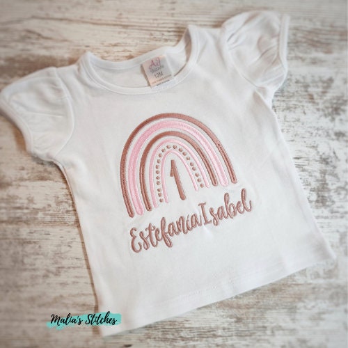 Boho Rainbow Birthday Shirt