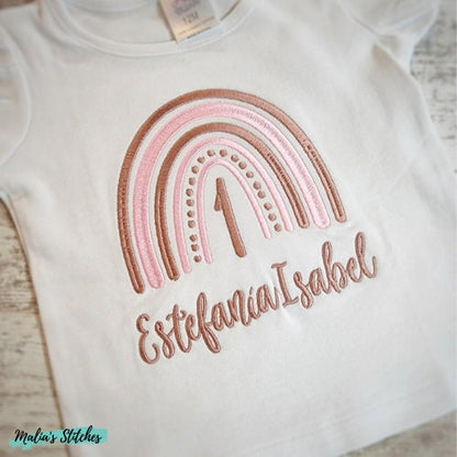 Boho Rainbow Birthday Shirt