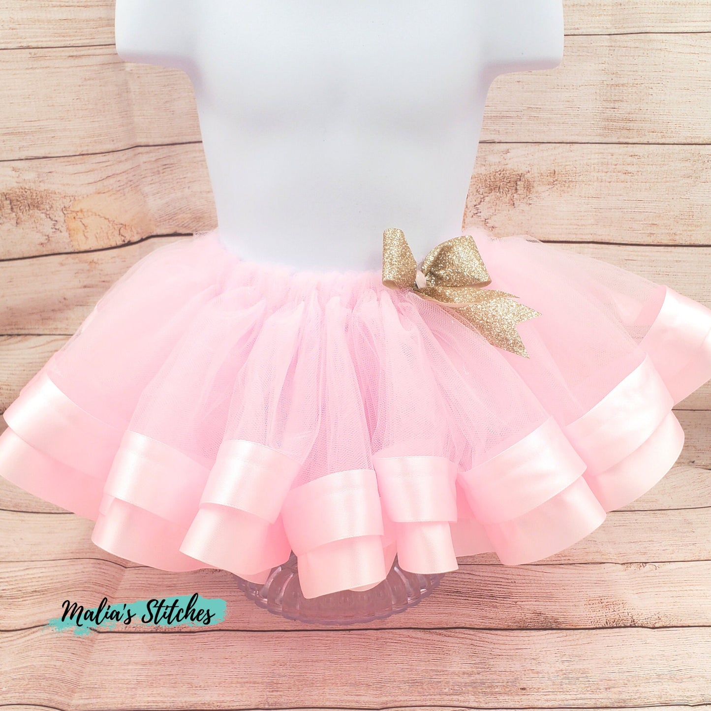 Pink and Gold Tutu for Dance, Ballet, or Parties