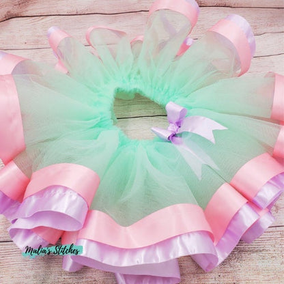 Mint Green Easter Theme Tutu for Dance, Ballet, or Parties