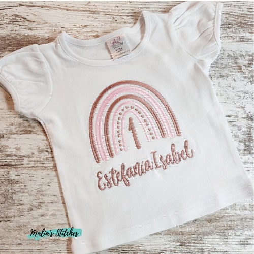 Boho Rainbow Birthday Shirt