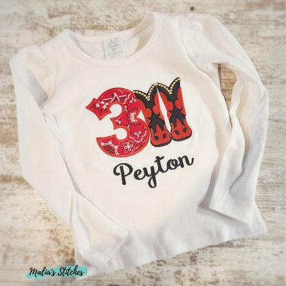 Cowgirl Birthday Shirt