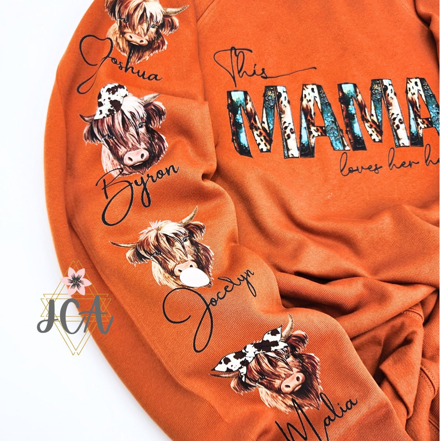 Mama Loves Her Herd Sweatshirt With Personalization