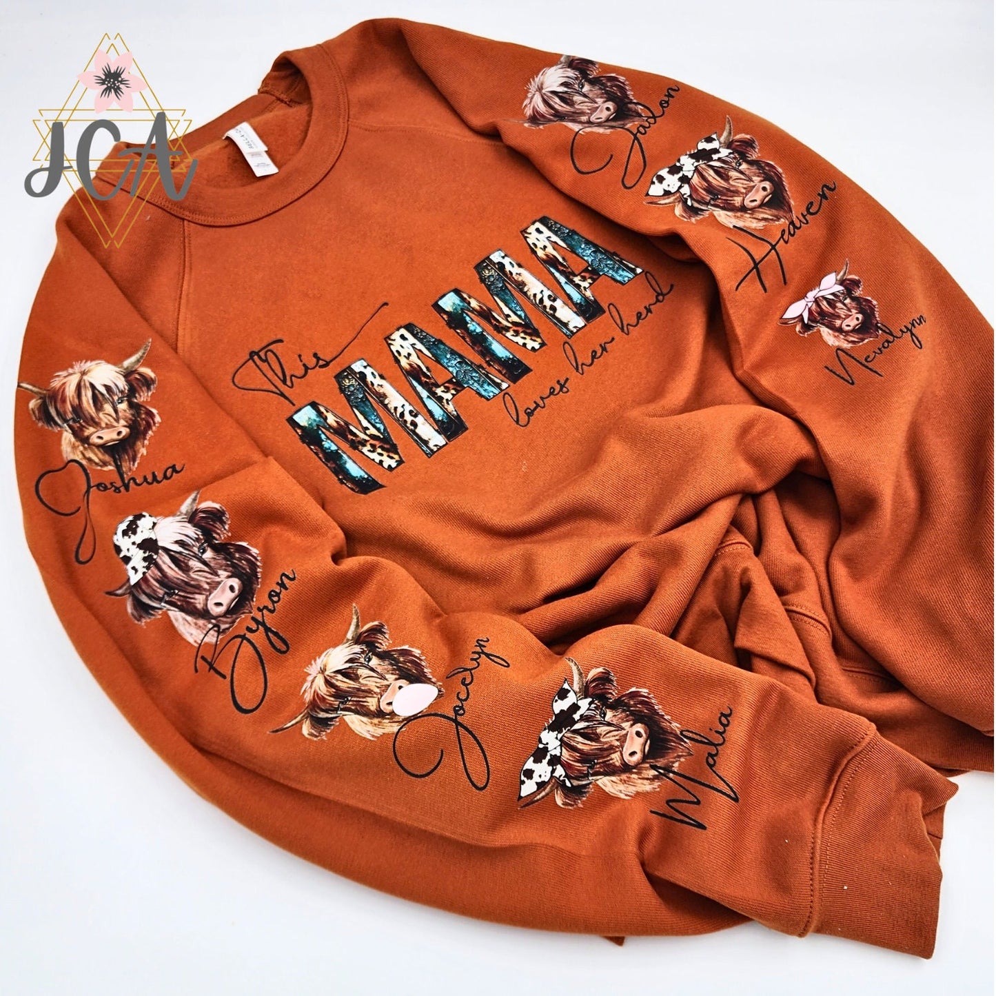 Mama Loves Her Herd Sweatshirt With Personalization